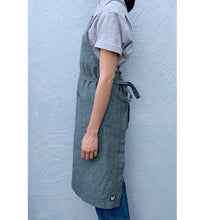 Load image into Gallery viewer, Moss Green Full Cross-Back Apron