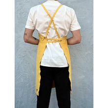 Load image into Gallery viewer, Mustard Full Cross-Back Apron